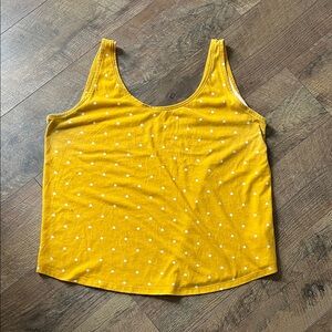 Old Navy Yellow Polka Dot Tank Top